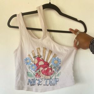 Urban Outfitter’s One Shoulder Mushroom Tank
